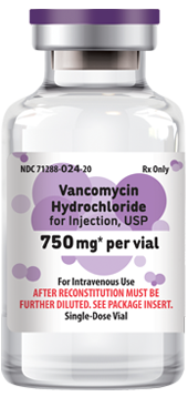 Vancomycin Hydrochloride for Injection, USP 750 mg per vial